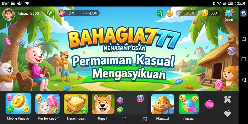 Antarmuka permainan BAHAGIA777 yang menarik dan menyenangkan.