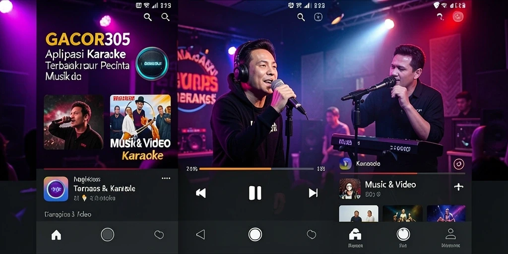 Antarmuka GACOR305 yang menarik saat sesi karaoke.