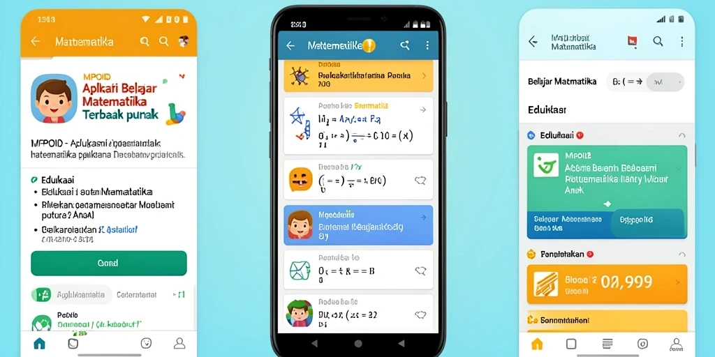 Antarmuka MPOID yang interaktif dan ramah anak, membuat belajar matematika menyenangkan.