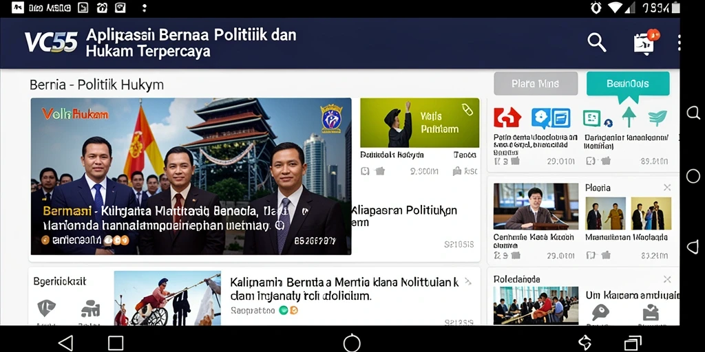 Tampilan antarmuka VC55 yang informatif dan user-friendly.
